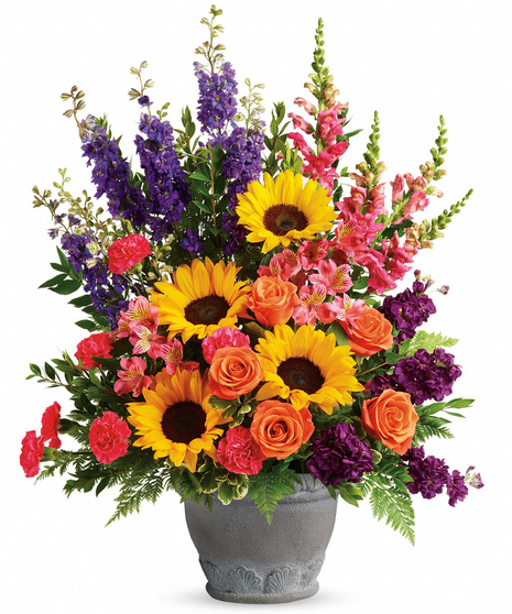Pink, Orange, Purple, Yellow Basket