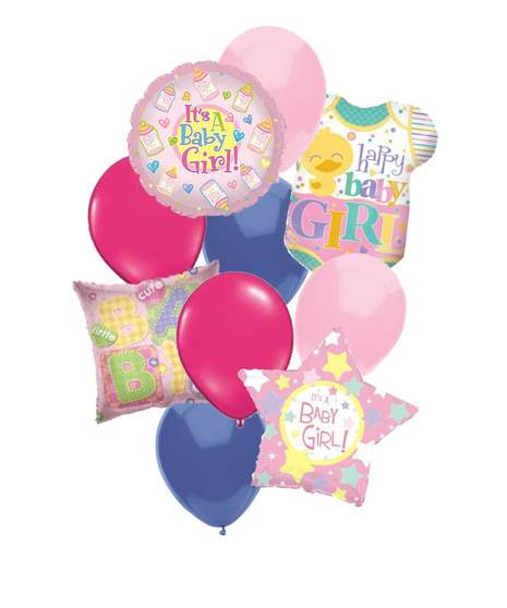 It's A Girl Balloon Bouquet