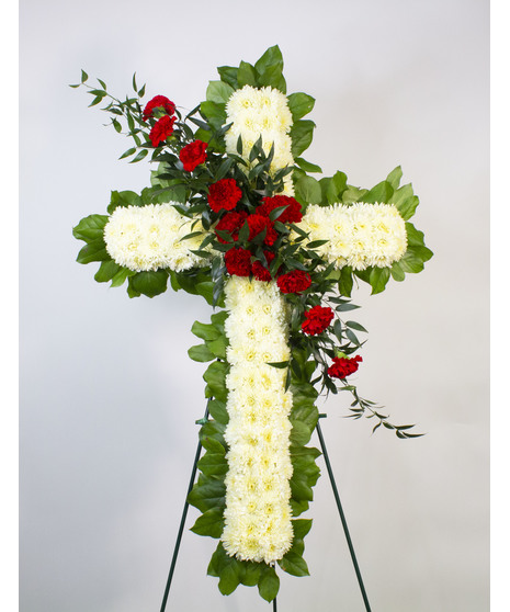 Standing Cross - Red & White