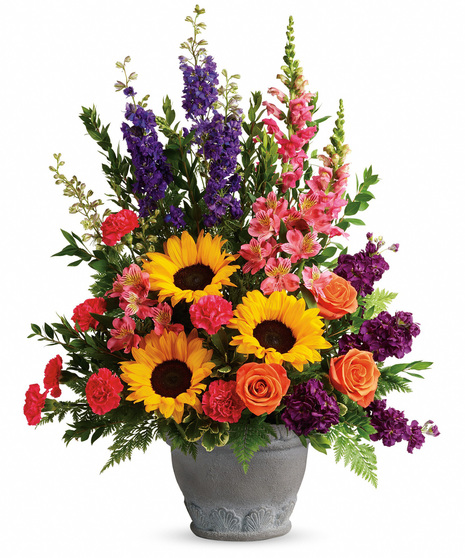 Pink, Orange, Purple, Yellow Basket