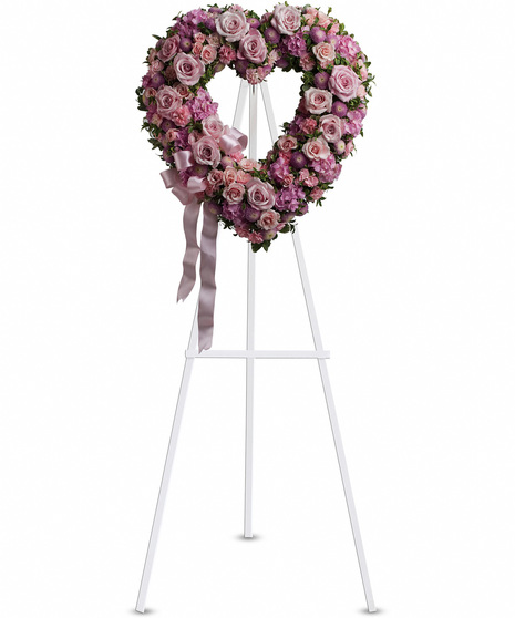 Pastel Roses designed as an Open Heart